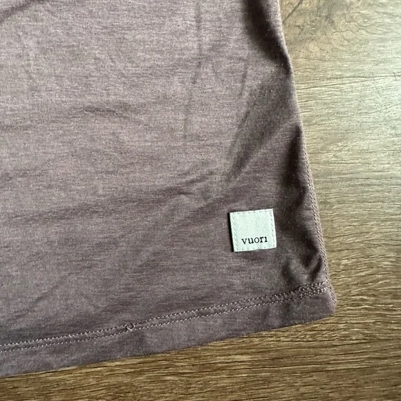 Vuori Cove Ribbed Chocolate Brown Racerback Tank Top Size S - Picture 3 of 6